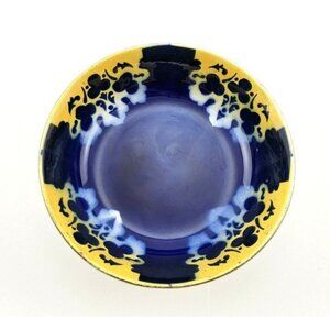 H. Boulenger Choisy Le Roi Bowl France Blue Yellow